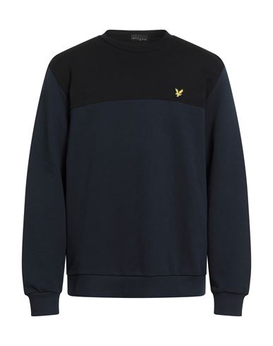 Lyle & Scott Man Sweatshirt Midnight Blue Size L Cotton In Blue