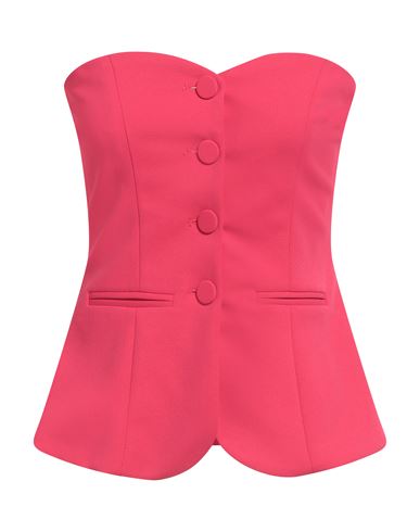 Vicolo Woman Top Fuchsia Size M Polyester In Pink