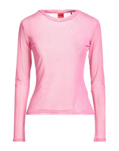 Hugo Boss Hugo Woman Top Magenta Size M Polyester, Elastane In Pink
