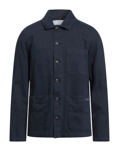 Société Anonyme Man Shirt Midnight Blue Size M Cotton In Blue