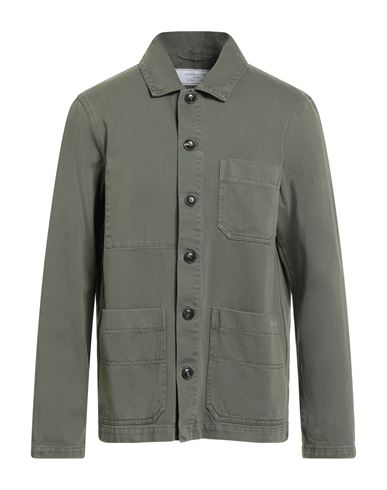 Société Anonyme Man Shirt Military Green Size L Cotton In Green