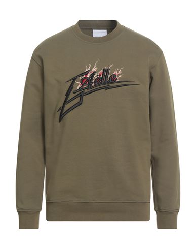 Gaelle Paris Gaëlle Paris Man Sweatshirt Military Green Size M Cotton In Green