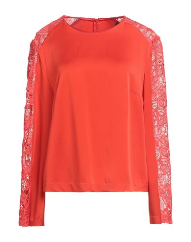 Paule Ka Woman Top Tomato Red Size 8 Acetate, Viscose In Red