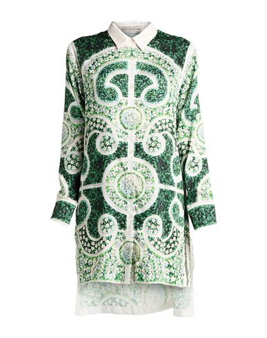 Mary Katrantzou Woman Shirt Green Size 8 Polyester In Green