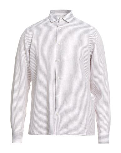 Liu •jo Man Man Shirt Sand Size 15 ½ Linen In Beige