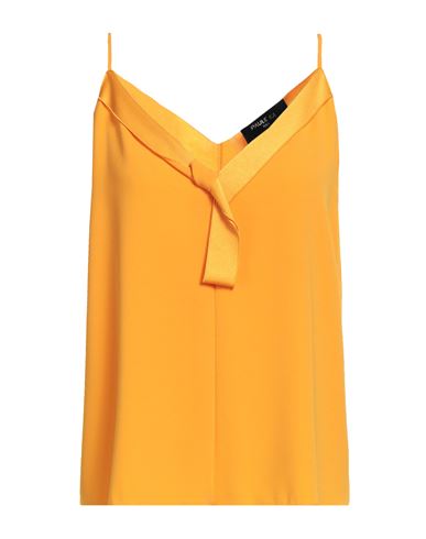 Paule Ka Woman Top Mandarin Size 8 Triacetate, Polyester In Orange