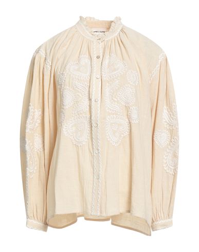 Antik Batik Woman Shirt Beige Size 8 Cotton