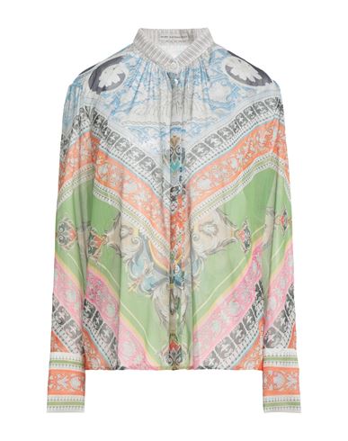Mary Katrantzou Woman Shirt Light Green Size 6 Polyester In White