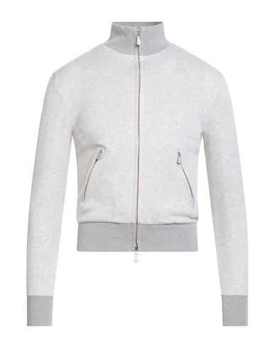 Eleventy Platinum Man Sweatshirt Light Grey Size Xxl Cotton, Polyamide In Gray