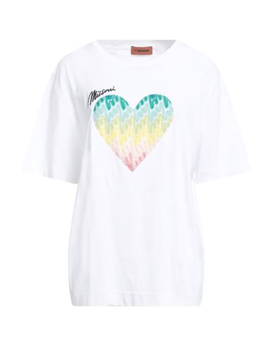 Missoni Woman T-shirt White Size L Cotton