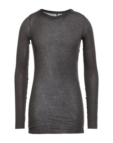 Rick Owens Man T-shirt Charcoal Size L Cotton In Gray
