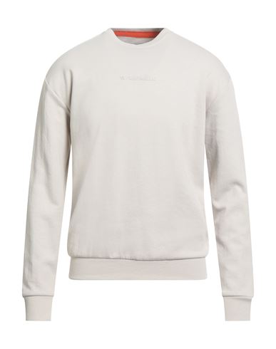 Fred Mello Man Sweatshirt Beige Size S Cotton, Polyester, Elastane In White