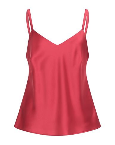 Doris S Woman Top Red Size 12 Polyester In Red