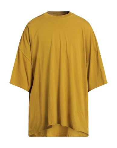 Rick Owens Drkshdw Drkshdw By Rick Owens Man T-shirt Mustard Size Onesize Cotton In Yellow