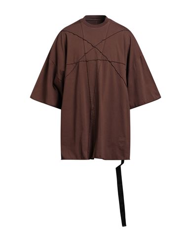 Rick Owens Drkshdw Drkshdw By Rick Owens Man T-shirt Brown Size Onesize Cotton In Brown