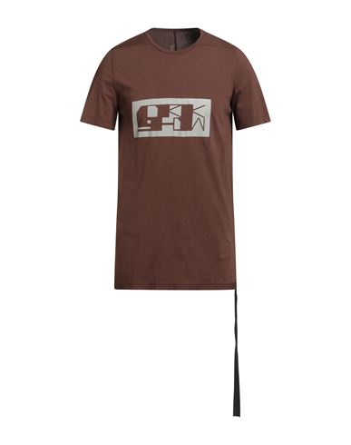 Rick Owens Drkshdw Drkshdw By Rick Owens Man T-shirt Brown Size S Cotton In Brown