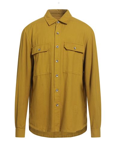 Rick Owens Drkshdw Drkshdw By Rick Owens Man Shirt Lime Green Size S Cotton In Green