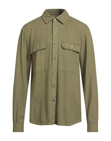 Rick Owens Drkshdw Drkshdw By Rick Owens Man Shirt Sage Green Size S Cotton In Green