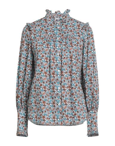 Weekend Max Mara Woman Shirt Deep Teal Size 12 Cotton In Multi