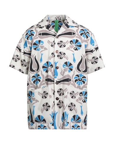 Rianna + Nina Man Shirt Off White Size S Cotton In White