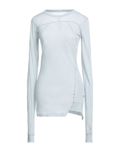 Rick Owens Woman T-shirt Sky Blue Size 4 Cotton In Blue