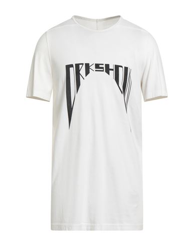 Rick Owens Drkshdw Drkshdw By Rick Owens Oversized Cotton T-shirt With Hollywood Print In White