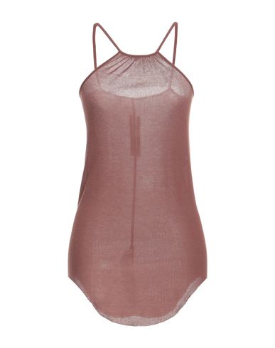 Rick Owens Woman Top Brown Size 6 Viscose, Silk In Burgundy