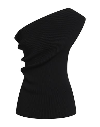 Rick Owens Woman Top Black Size S Viscose, Polyester In Black