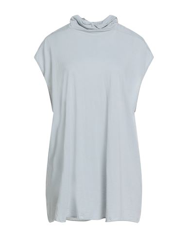 Rick Owens Woman T-shirt Sky Blue Size 4 Cotton, Cashmere In Blue