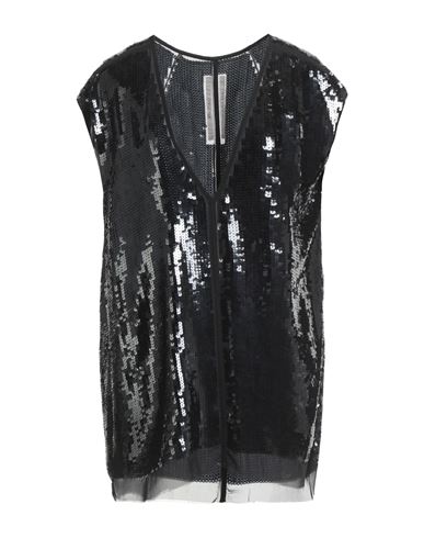 Rick Owens Woman Top Black Size 10 Silk In Black