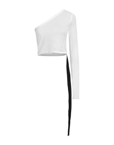 Rick Owens Drkshdw Drkshdw By Rick Owens Woman Top White Size L Cotton In White