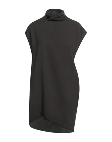 Rick Owens Woman Top Charcoal Size 4 Virgin Wool In Black