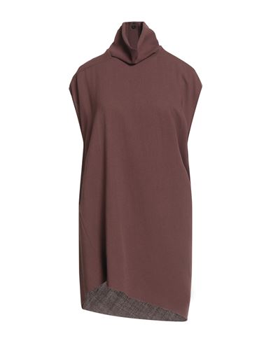 Rick Owens Woman Top Brown Size 4 Virgin Wool In Brown