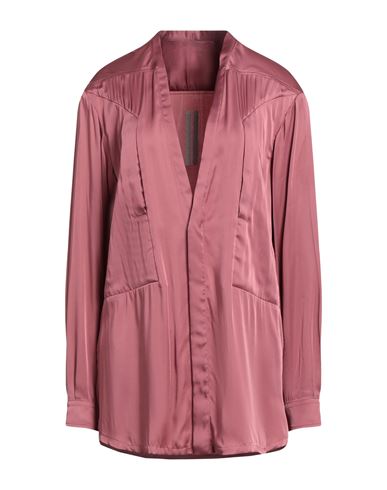 Rick Owens Woman Shirt Antique Rose Size 4 Acetate, Viscose In Pink