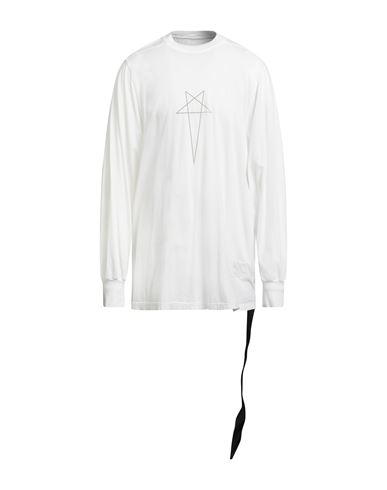 Rick Owens Drkshdw Drkshdw By Rick Owens Man T-shirt Off White Size S Cotton In White