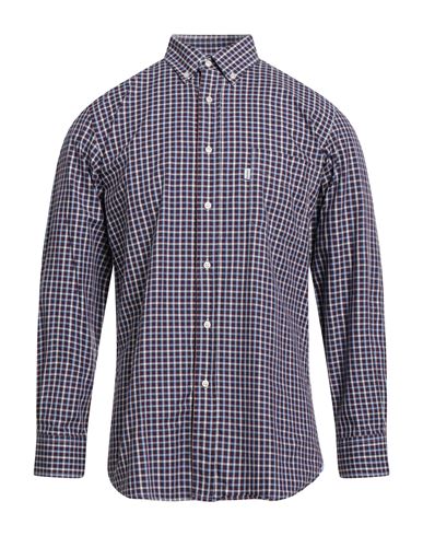 Barbour Man Shirt Midnight Blue Size Xs Cotton In Blue