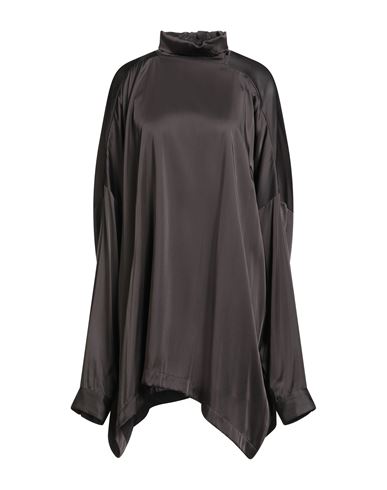 Rick Owens Woman Top Charcoal Size Onesize Acetate, Viscose In Black