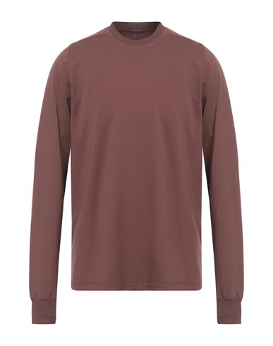 Rick Owens Man T-shirt Rust Size S Cotton In Brown
