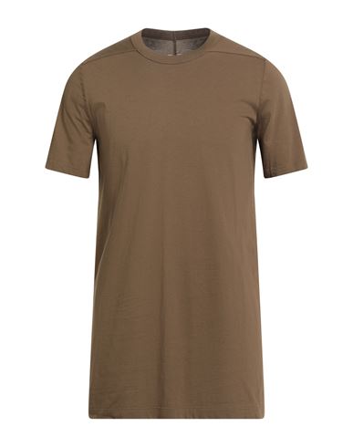 Rick Owens Man T-shirt Military Green Size S Cotton In Green