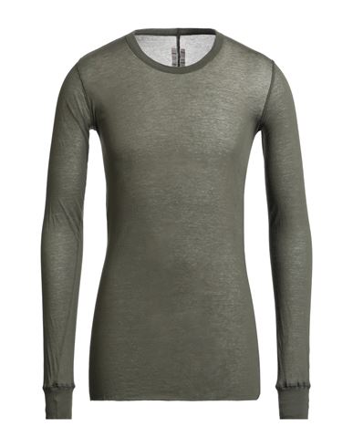 Rick Owens Man T-shirt Military Green Size S Cotton In Gray
