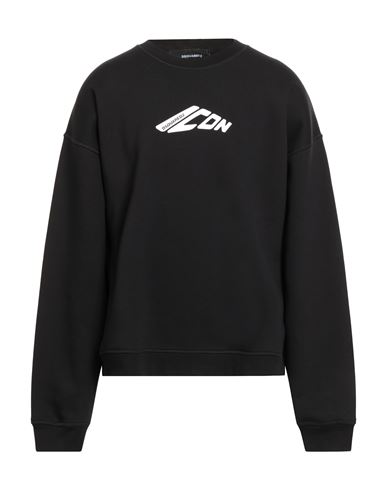 Dsquared2 Icon Man Sweatshirt Black Size L Cotton, Polyester