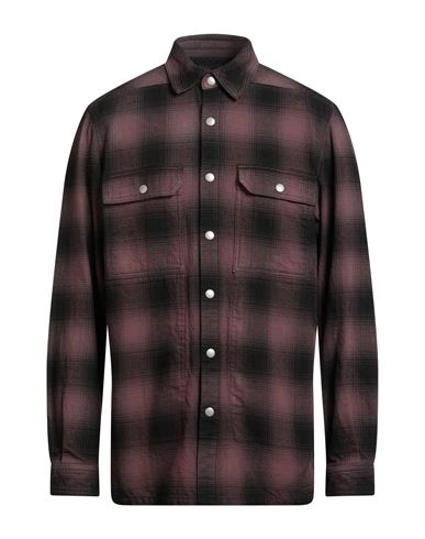 Rick Owens Drkshdw Drkshdw By Rick Owens Man Shirt Plum Size S Cotton In Multi