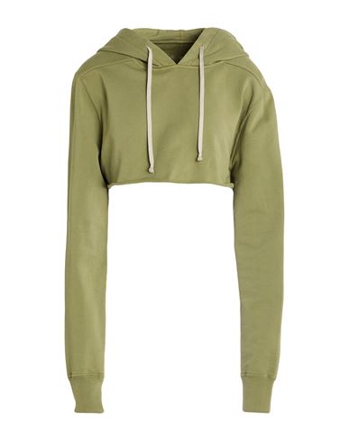 Rick Owens Drkshdw Drkshdw By Rick Owens Woman Sweatshirt Military Green Size M Cotton In Green