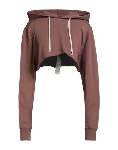 Rick Owens Drkshdw Drkshdw By Rick Owens Woman Sweatshirt Brown Size L Cotton In Purple