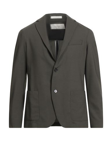 Altea Man Blazer Military Green Size M Virgin Wool, Elastane In Green