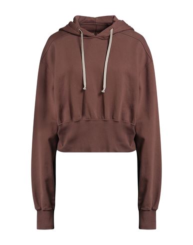 Rick Owens Drkshdw Drkshdw By Rick Owens Woman Sweatshirt Chocolate Brown Size Xxl Cotton In Brown