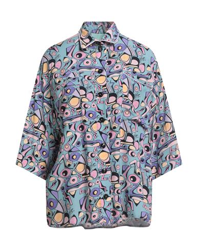 Heimstone Woman Shirt Sky Blue Size 1 Viscose In Blue