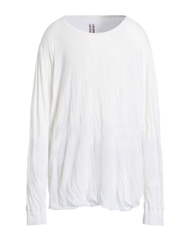 Rick Owens Man T-shirt White Size Onesize Cotton In Gray