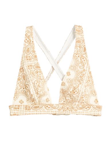 Mc2 Saint Barth Denim Top With Wide Neckline In White