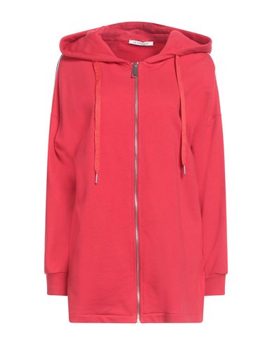 Le Streghe Woman Sweatshirt Red Size M Cotton